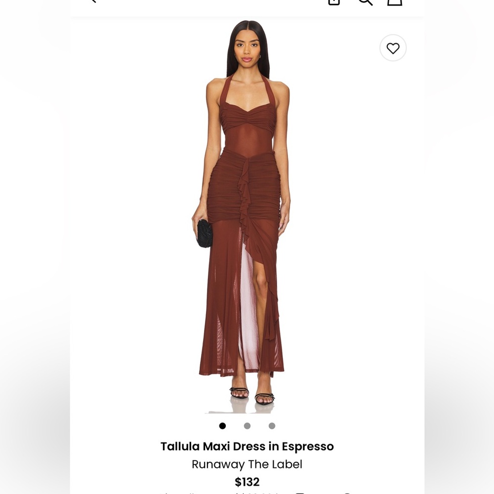 Runaway The Label Espresso Maxi Dress